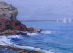 Rocky Seashore & Sailboats