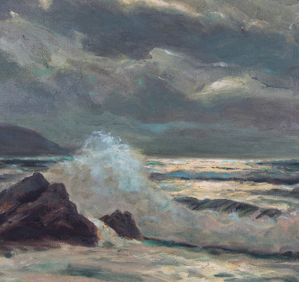Moonlit Shore Wesley Barrett Fine Arts Gallery
