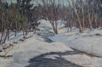 New England winter forest brook by Ruth Nettleton